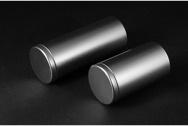 100g装小号茶叶罐圆形磨砂铁金属铁罐便携通用储物罐精致密封铁罐