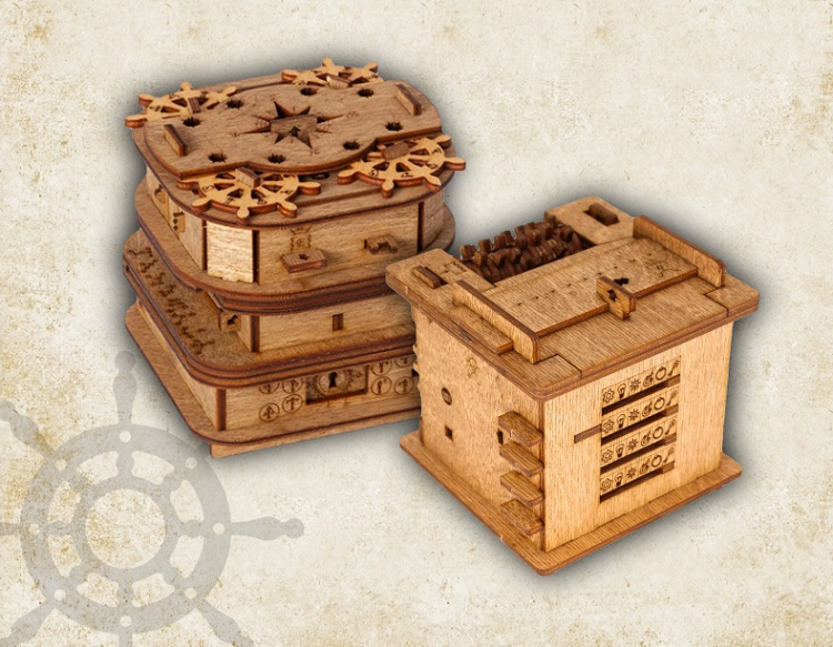 puzzle解密盒gm同款 戴维琼斯木质十级难度解密盒机关盒puzzle高智商