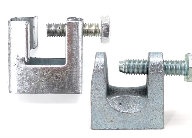 铸铁老虎卡c型钢吊件h槽钢挂钩工字钢梁卡方形铁皮镀锌虎口夹牙泰隆齐