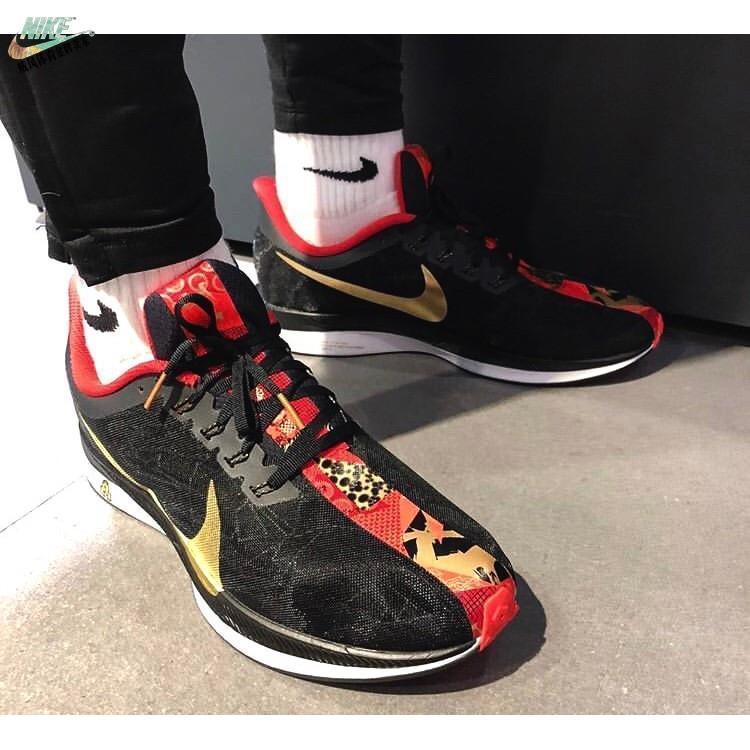 飞马35x马拉松透气轻便男鞋女鞋zoom登月37代全掌气垫跑步鞋黑金36