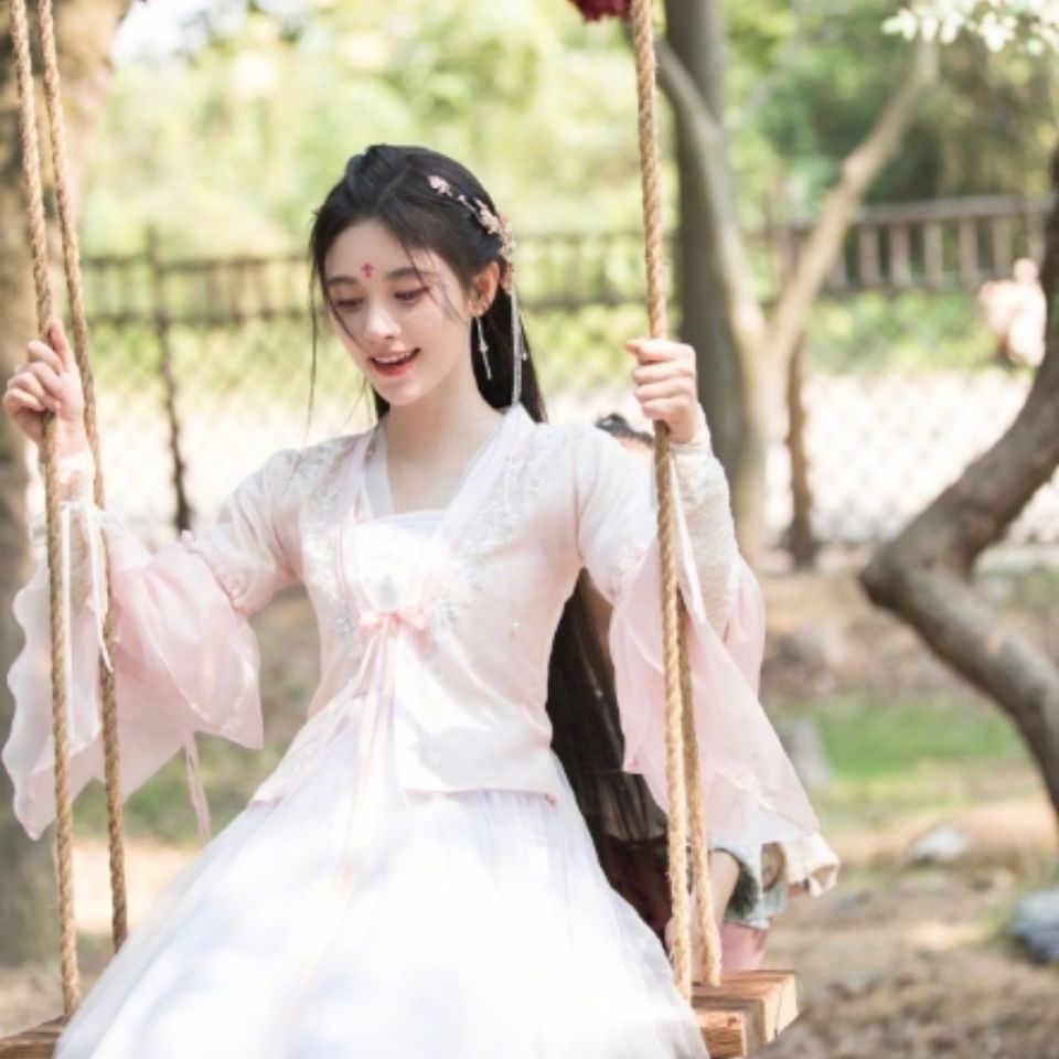 禾佳成如意芳霏同款古装汉服鞠婧祎同款唐朝女襦裙仙女服贵妃侠女演出