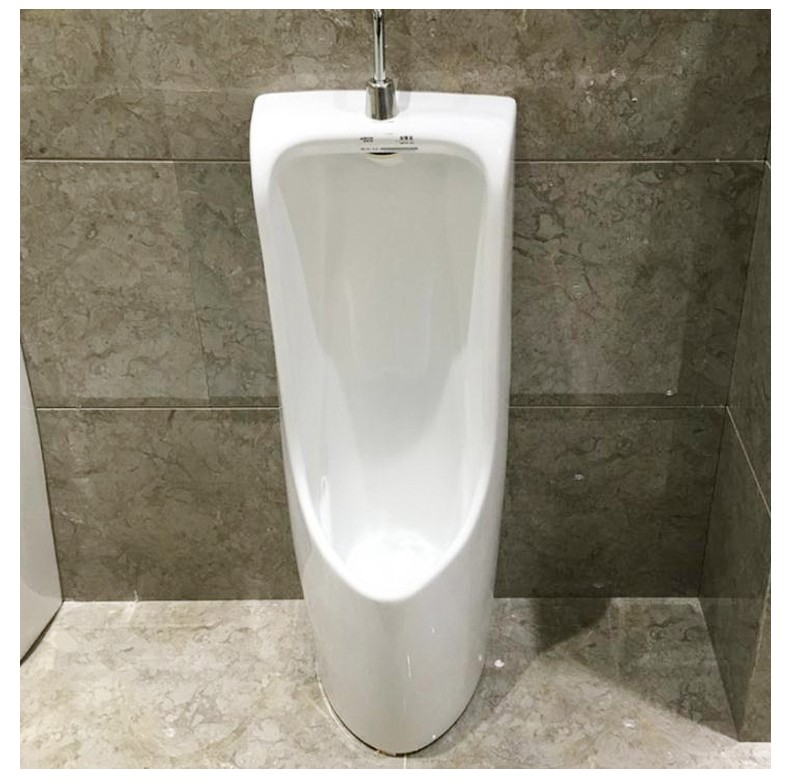 箭牌(arrow)落地式小便斗立式小便器上进水男士小便池 ae6004a【上