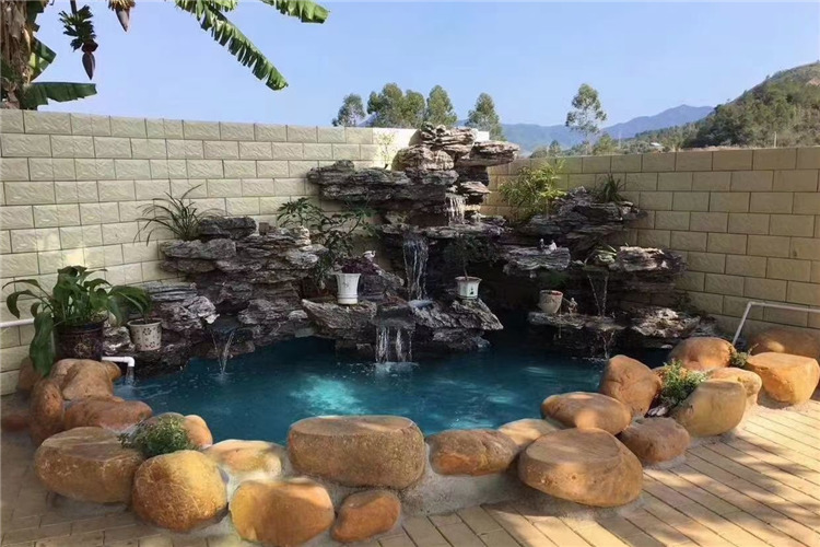 假山造景石材原石英石叠石大型鱼池庭院室内园林景观石头1540cm叠石