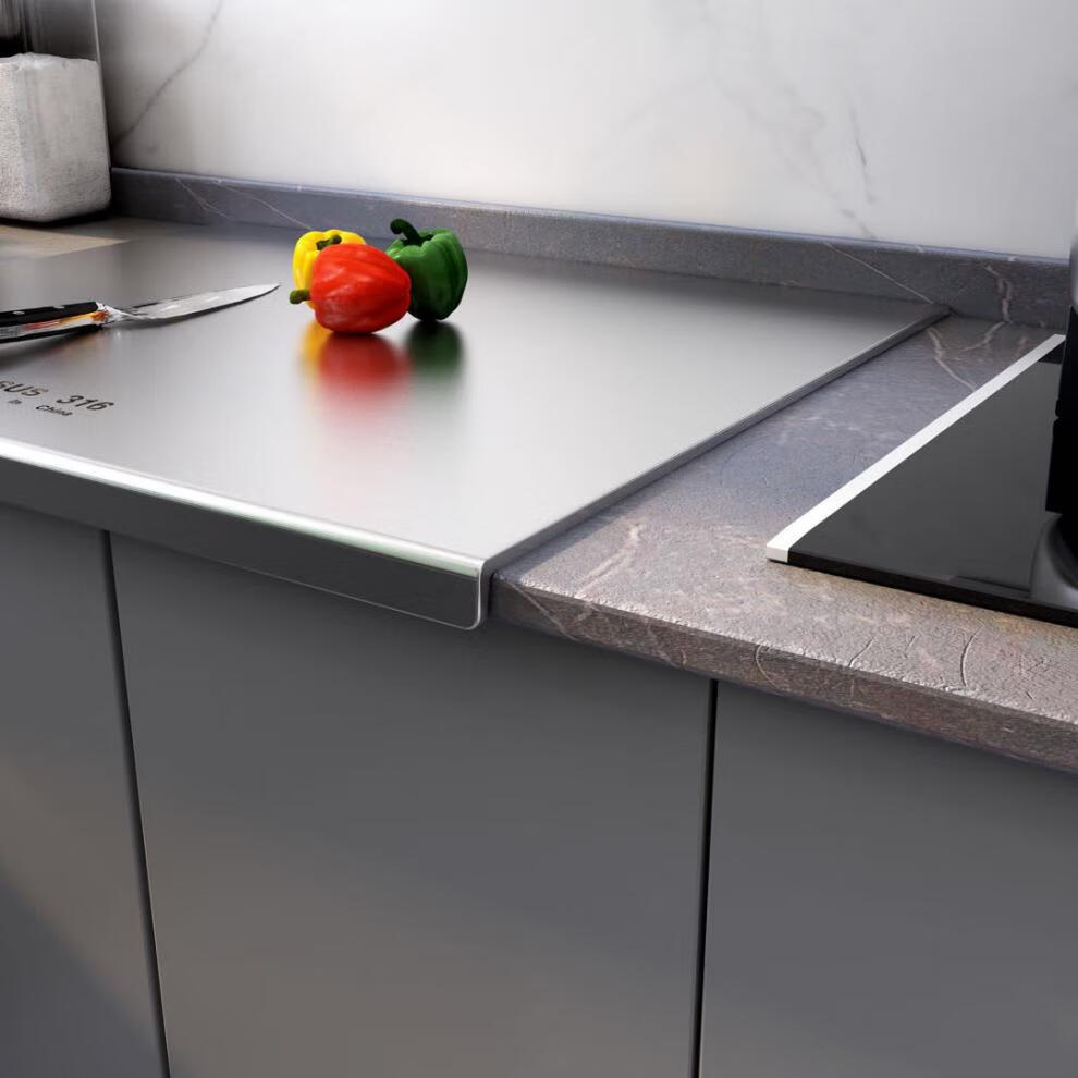 不锈钢板食用316不锈钢厨房案板擀面板揉面板水果砧板切菜板加厚可