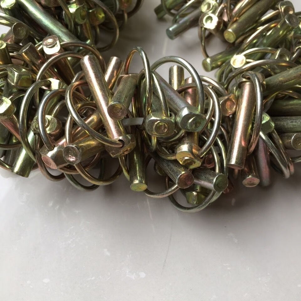 插销悬挂销子安全保险销10mm弹簧销开口销插销圆形销农机配件销 10mm