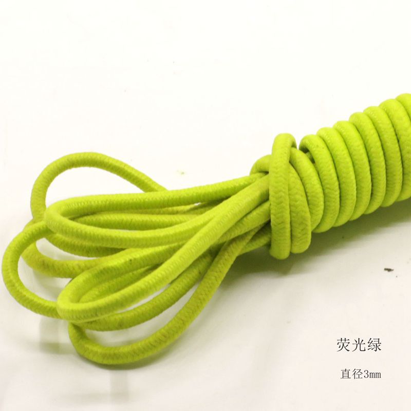 经典细松紧带3mm弹力绳橡皮筋弹簧扣冲锋衣外套羽绒服抽绳配件白色5米
