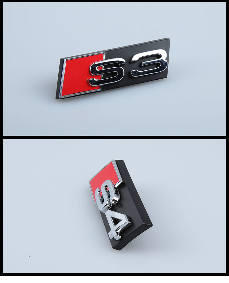 奥迪s3 s4 s5s6s7中网标德国原装车头标前标志原车前中网专用车标