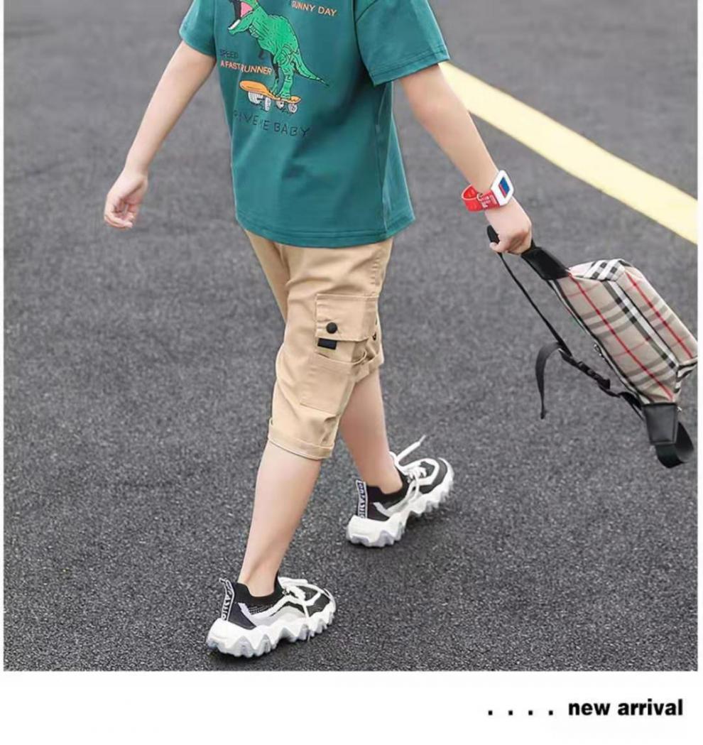 艾诺轮男童衣服8岁12岁夏季天男孩子衣服宝宝中小学生儿童套装中大