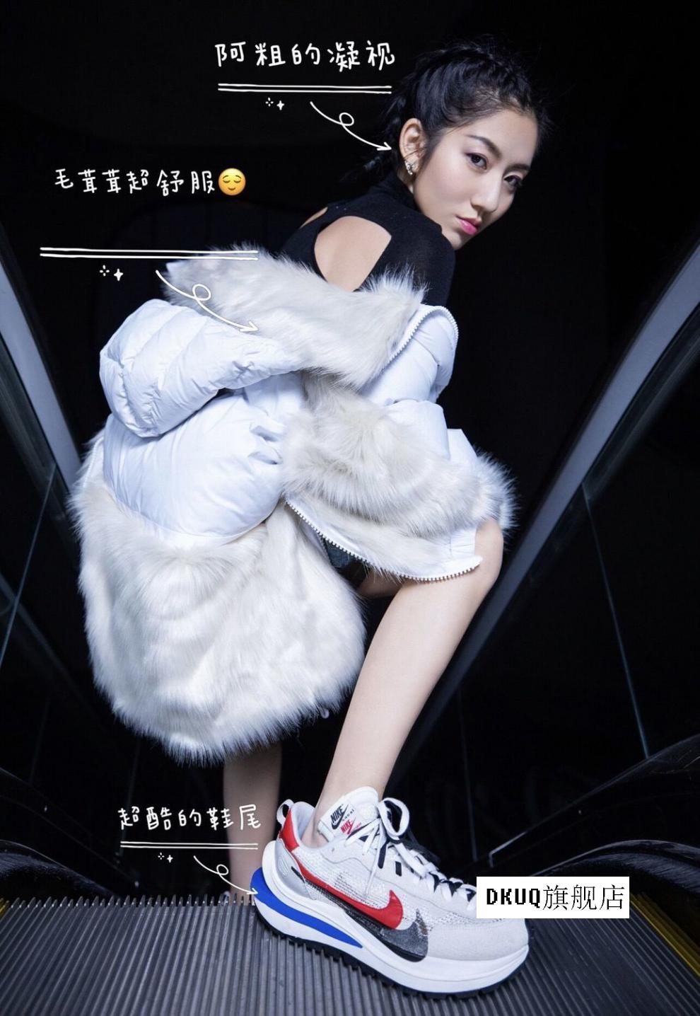 鞋子男女低帮厚底运动跑步鞋潮流老爹鞋 【酒红 网孔】 钟楚曦同款 36