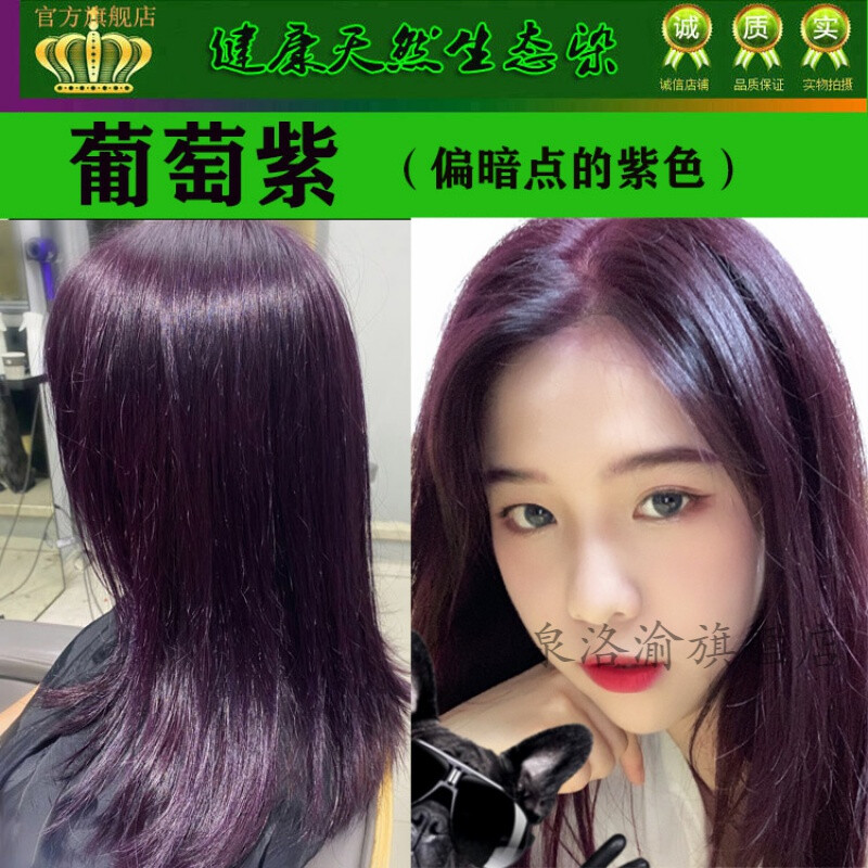 五倍子植物天然纯男女专用染头自己在家snaturalls冷灰棕送染发工具