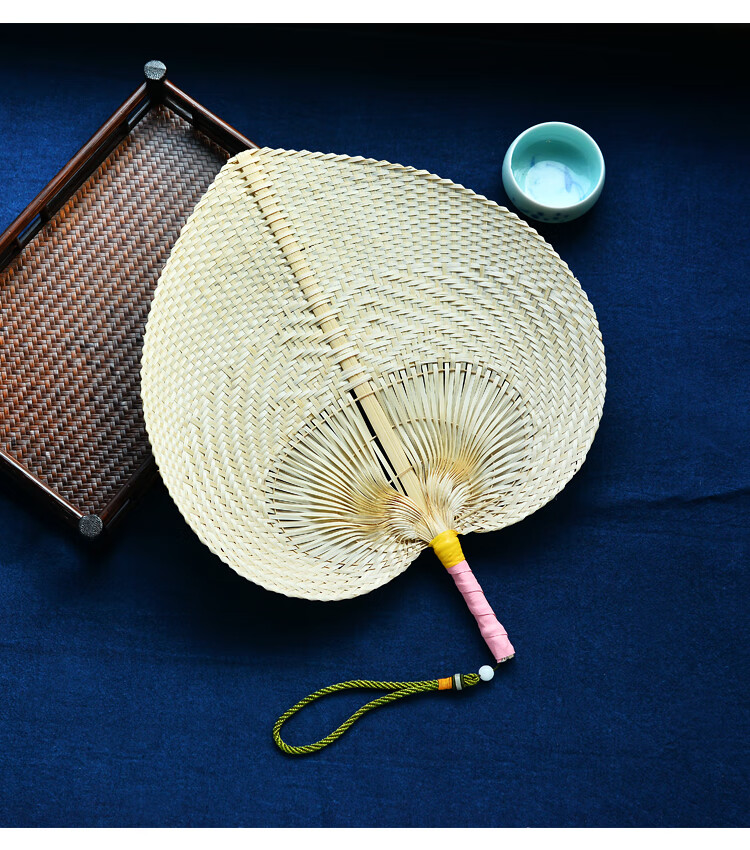 季芒(jimang)纯手工竹编大蒲扇编织扇子装饰宝宝扇风驱蚊复古怀旧随身