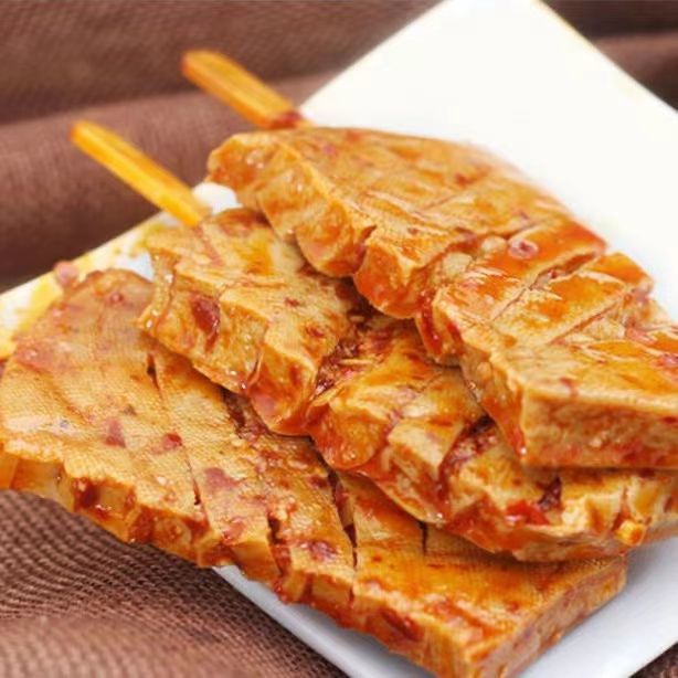 兰花串平江豆干湖南特产干豆类制品零食香辣烧烤味香干-春田之光 兰花