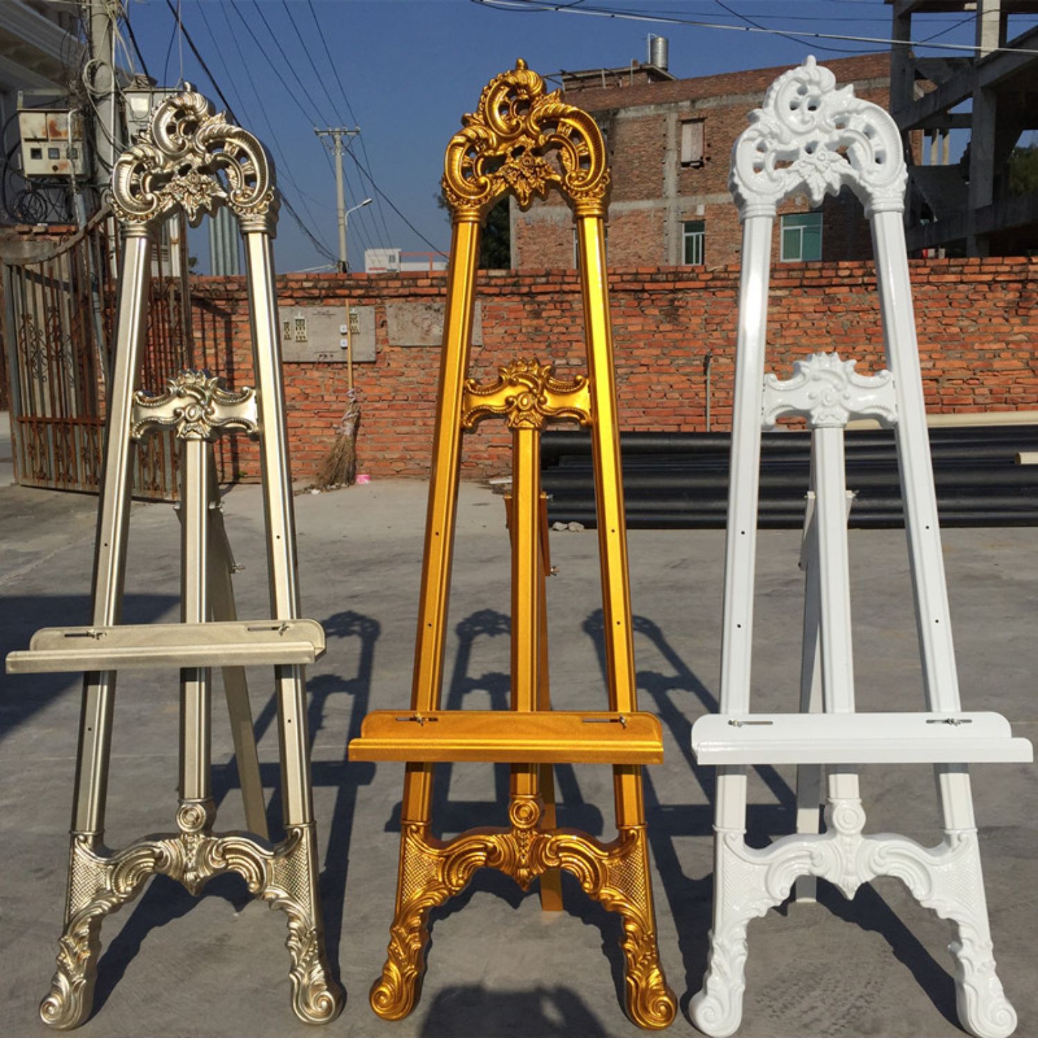 欧式婚庆迎宾牌展架油画装饰房地产酒店ktv婚礼迎宾架展示广告架仿古