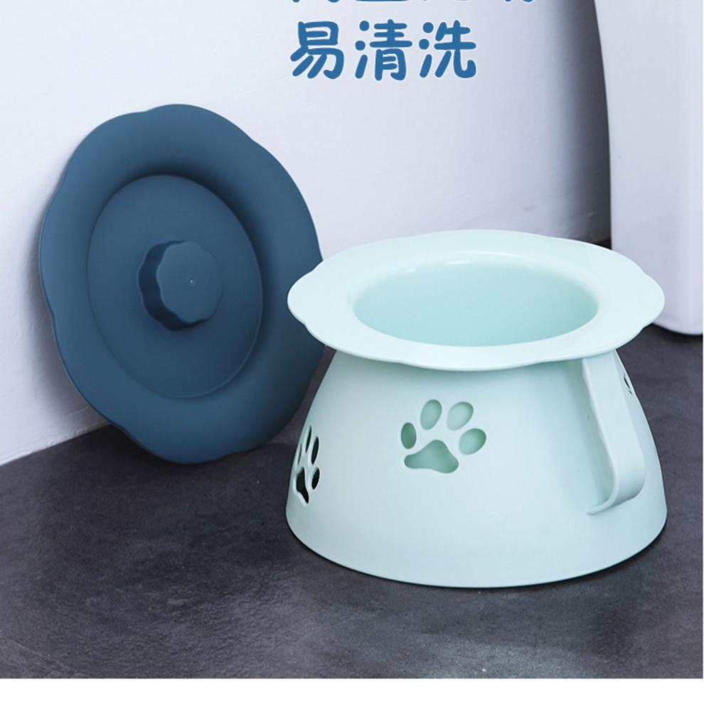 防臭尿桶尿罐夜壶塑料大人带盖卧室女儿童小尿壶便盆儿童卡通款深蓝色