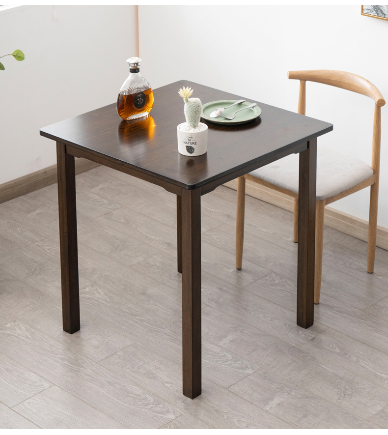 实木方桌正方形 小方桌新中式实木正方形四方吃饭桌子高脚阳台楠竹