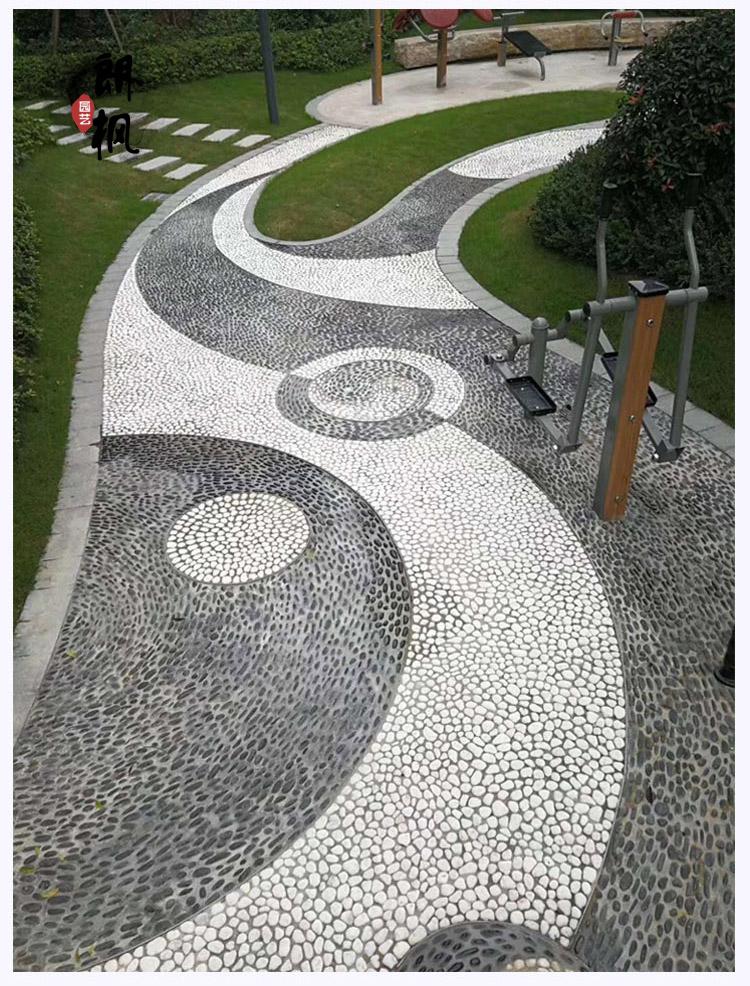 朗枫 天然大鹅卵石庭院铺路铺地鹅暖石石头花园园林园艺家用造景鹅软