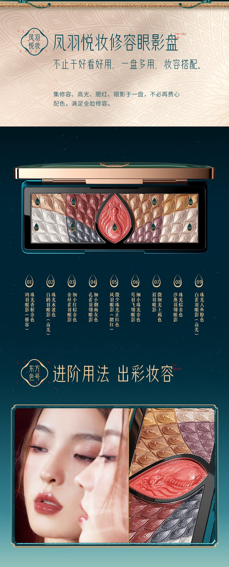 HIH礼盒化妆品凤羽悦彩妆套装全套组七夕情人节生日礼物送老婆女朋友 HIH凤羽悦妆24件套(附带礼品袋)