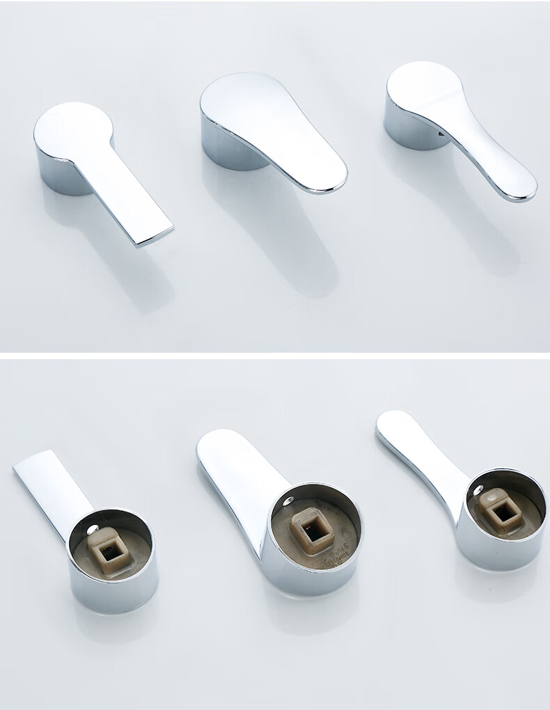 面盆厨房水龙头冷热开关把手淋浴花洒混水阀手把手柄卫浴维修配件35a1