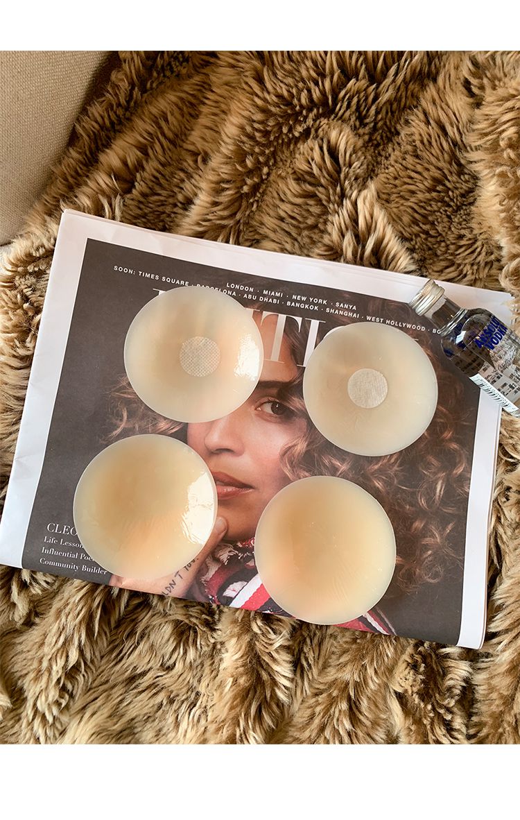 乳头贴乳贴女美背硅胶乳贴乳头贴女婚纱薄款大小胸硅胶文胸贴美背乳晕