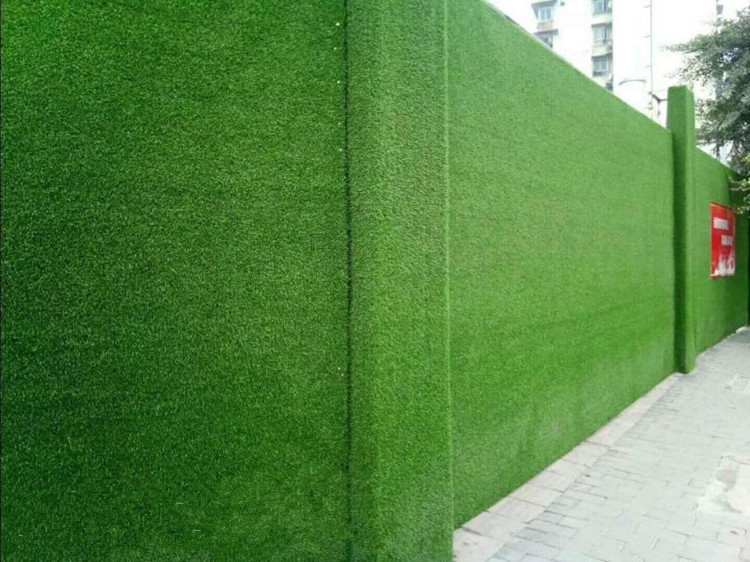 工地围挡草坪网人造草坪围挡仿真绿植墙市政工程环保绿化假草皮 春草