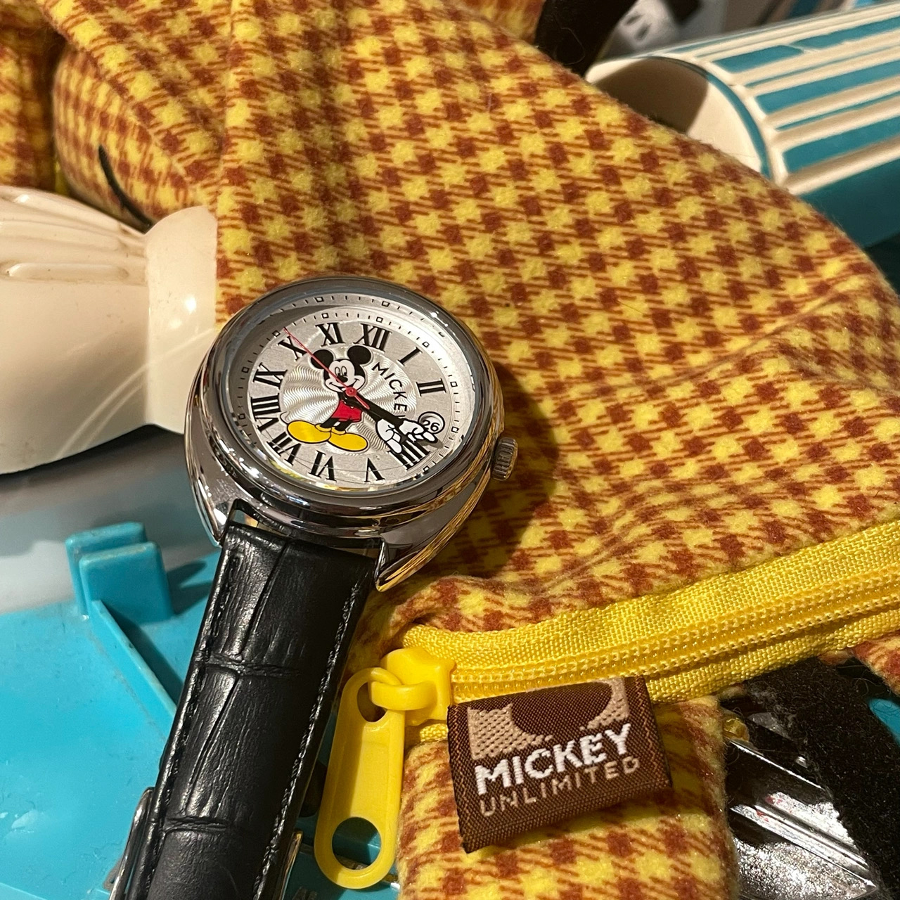 迪士尼disney手表男款复古风机械米奇联名中学生米老鼠限定男士防水