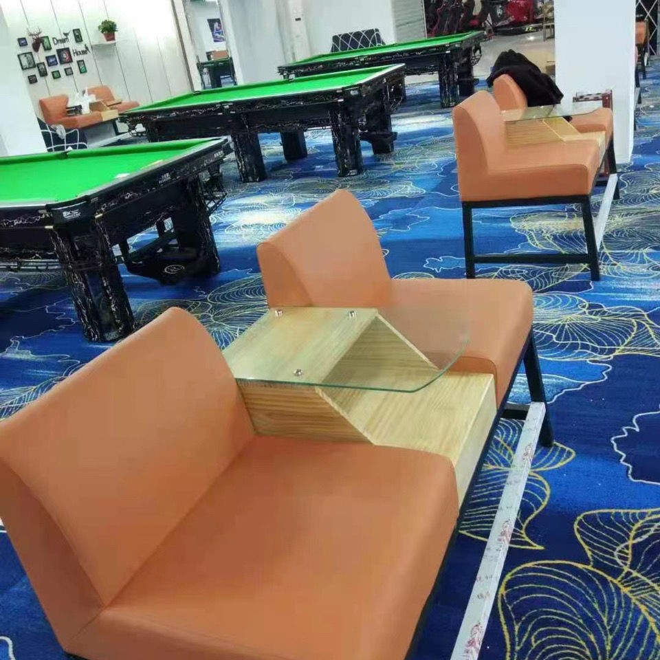 台球椅观球椅台球厅沙发椅桌椅座椅休闲休息钢木台球沙发高档 f系列