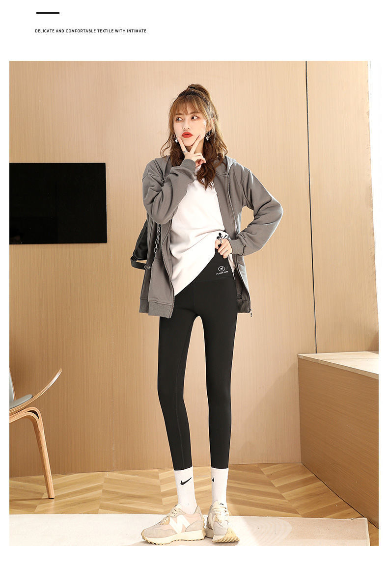 浪莎网红鲨鱼芭比裤女外穿春秋季薄款高腰紧身提臀瑜伽打底裤女士春款