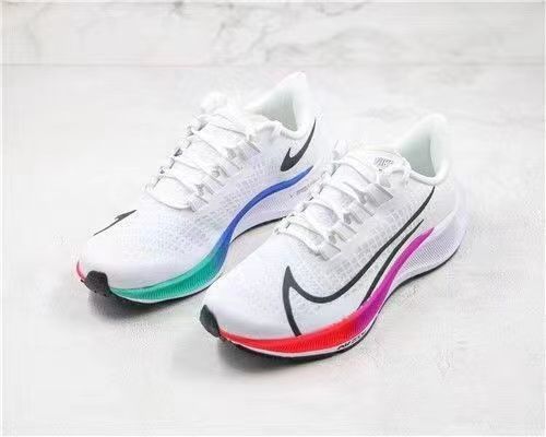 登月37代飞马37纯原跑步鞋白彩虹zoom缓震运动透气马拉松男鞋女鞋白蓝
