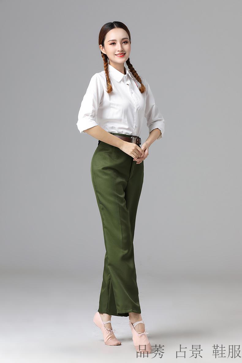 80年代衣服芳华怀旧知青男女70-80年代装舞蹈朗诵红歌合唱演出衣服