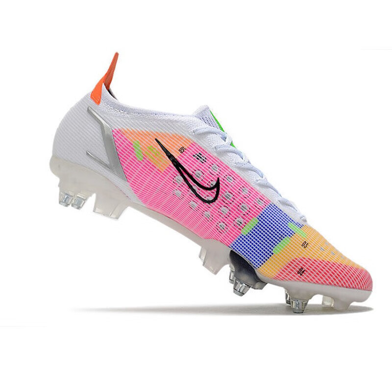 刺客14彩虹足球鞋新款c罗限量版sg大钉高中生针织透气训练鞋智起 刺客