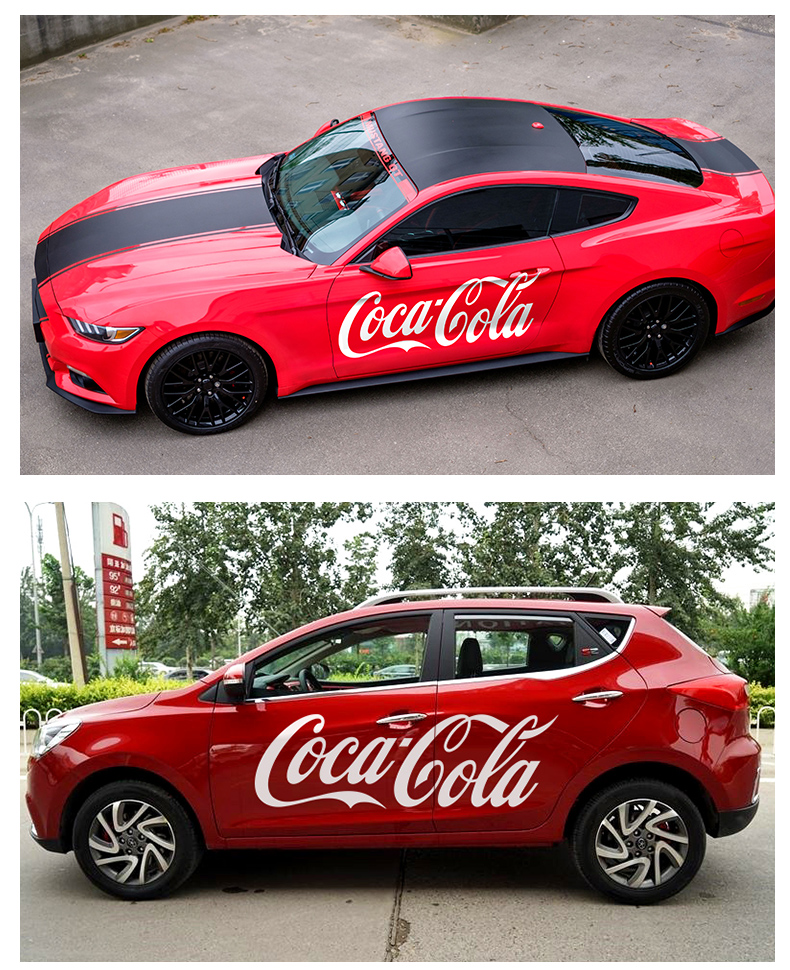 适用于 贴纸思域车贴pepsi 汽车拉花 车身广告定制 百事可乐a款160cm