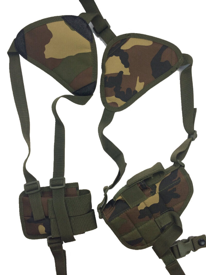 腋下枪套 快拔套战术表演比赛户外运动男式时尚腋下特工包防盗隐 军