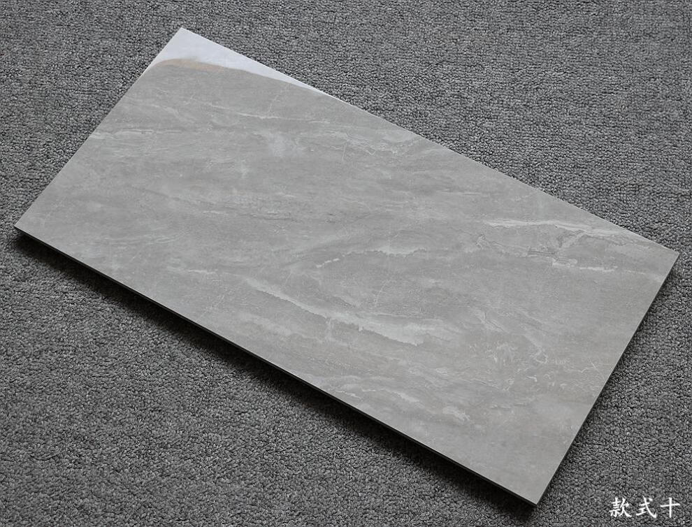 灰色大理石瓷砖300x600卫生间阳台亮光墙砖厨房浴室爵士白抛光砖 款式