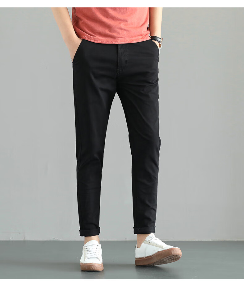 活出棱角宽松大码男装休闲裤子春夏加肥加大号胖力小脚长裤胖子肥佬