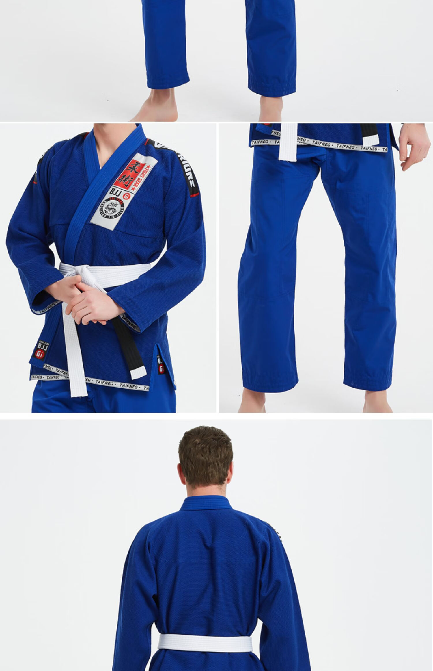 巴西柔术道服防磨衣男女专业训练新款服bjjgi勇士经典款加厚米色柔术