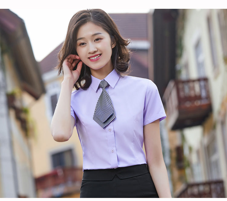 阪铭西装领带双层小领带女条纹职业领带潮流学生领带银行酒店4s店西服