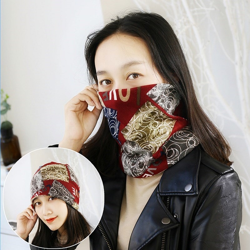 脖套女春秋 薄款 成人 女纯棉脖套女男大人款假领防晒围脖男 女款红色