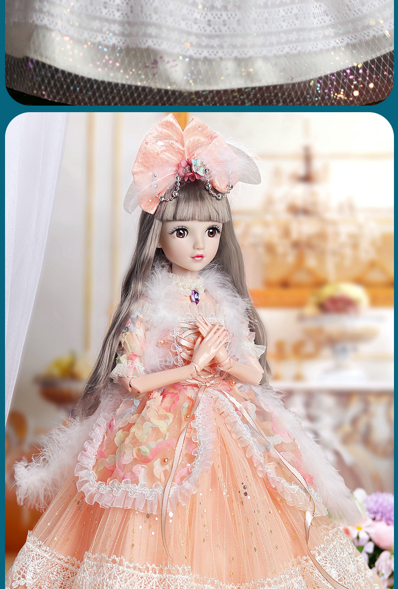 艾莎公主芭比娃娃 80厘米超大号彤乐芭比娃娃套装丽萨艾莎爱莎公主