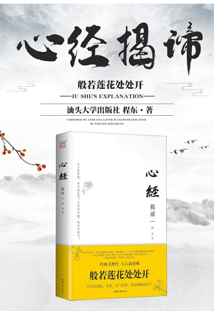 正版心经揭谛程东佛教书籍心经揭谛汕头大学出版社有限公司心经揭谛