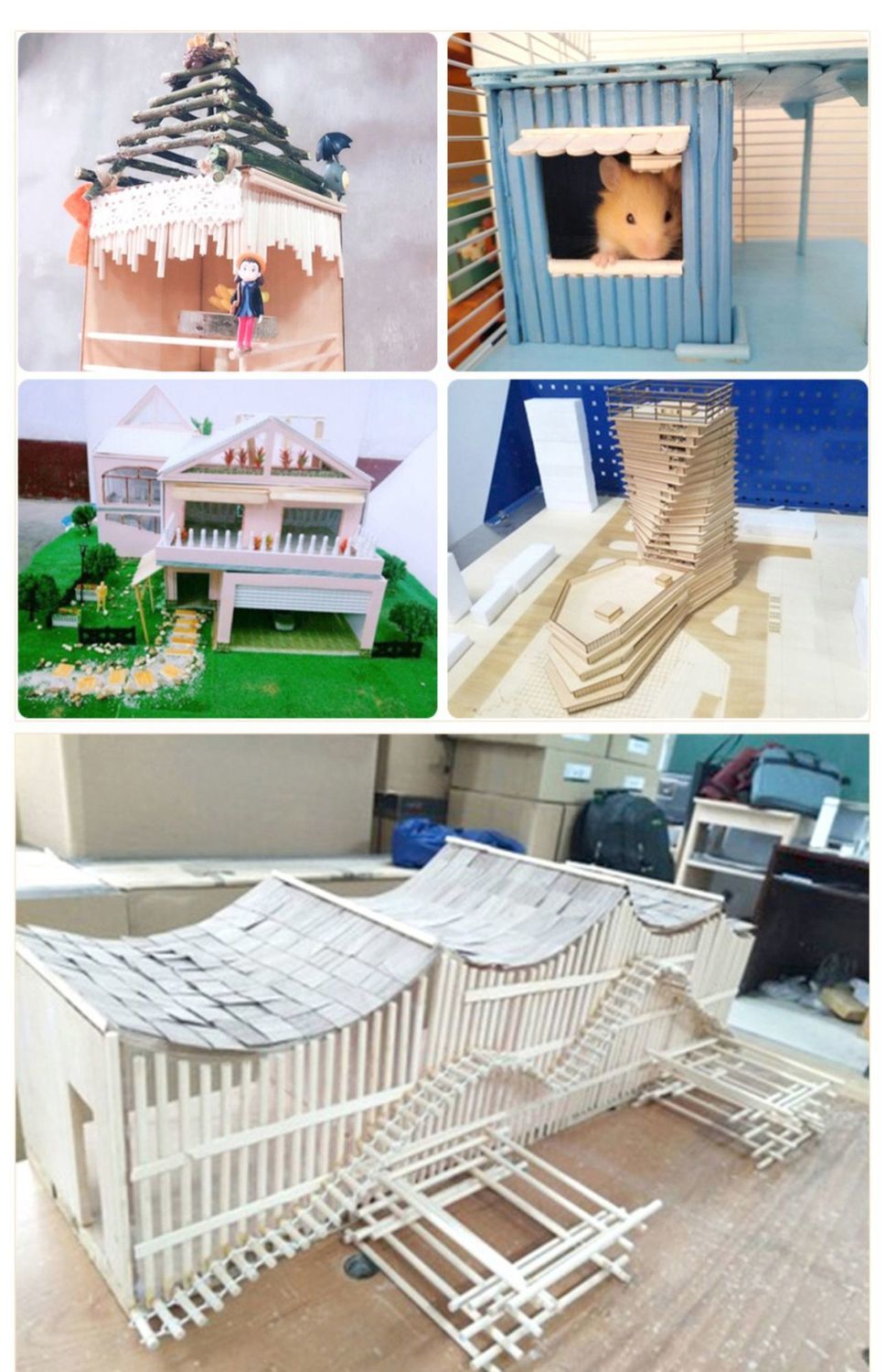 木条diy手工制作建筑模型立体构成材料小圆木棒木棍竹棒竹棍签柱 竹片