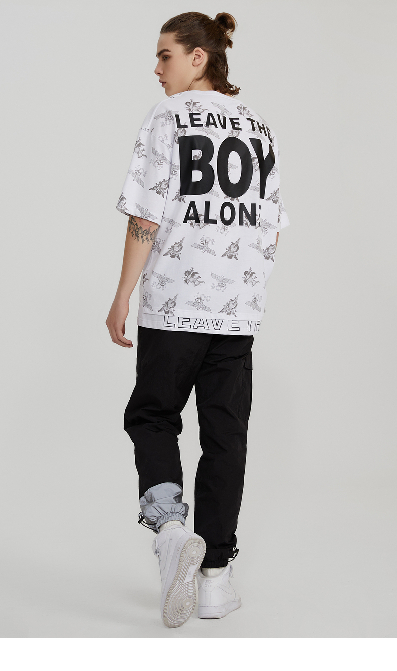 boy london2020春满印情人节爱心小天使情侣短袖t恤b201nc600401 白色