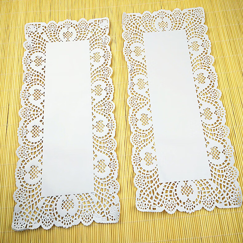 长方形花底纸吸油纸蛋糕面包筐花垫纸花边纸厨房点心油炸披萨垫纸 长