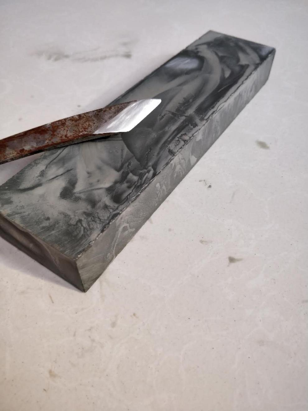 4000目天然浆石磨刀石荡刀石水滴青家用海底石磨刀器4000青浆石