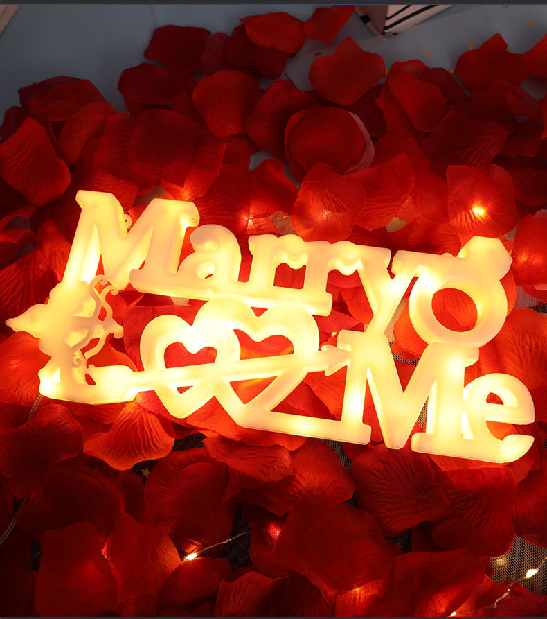 抖音同款五一节礼物佳安love字母灯求婚布置创意用品室内浪漫marryme