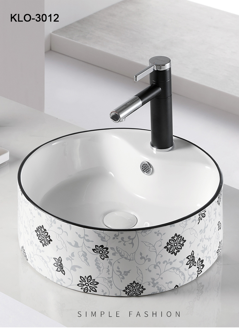 艺术阳台面盆小型洗手盆新中式台盆洗手池浴室洗面盆洗手盘洗漱盆洗