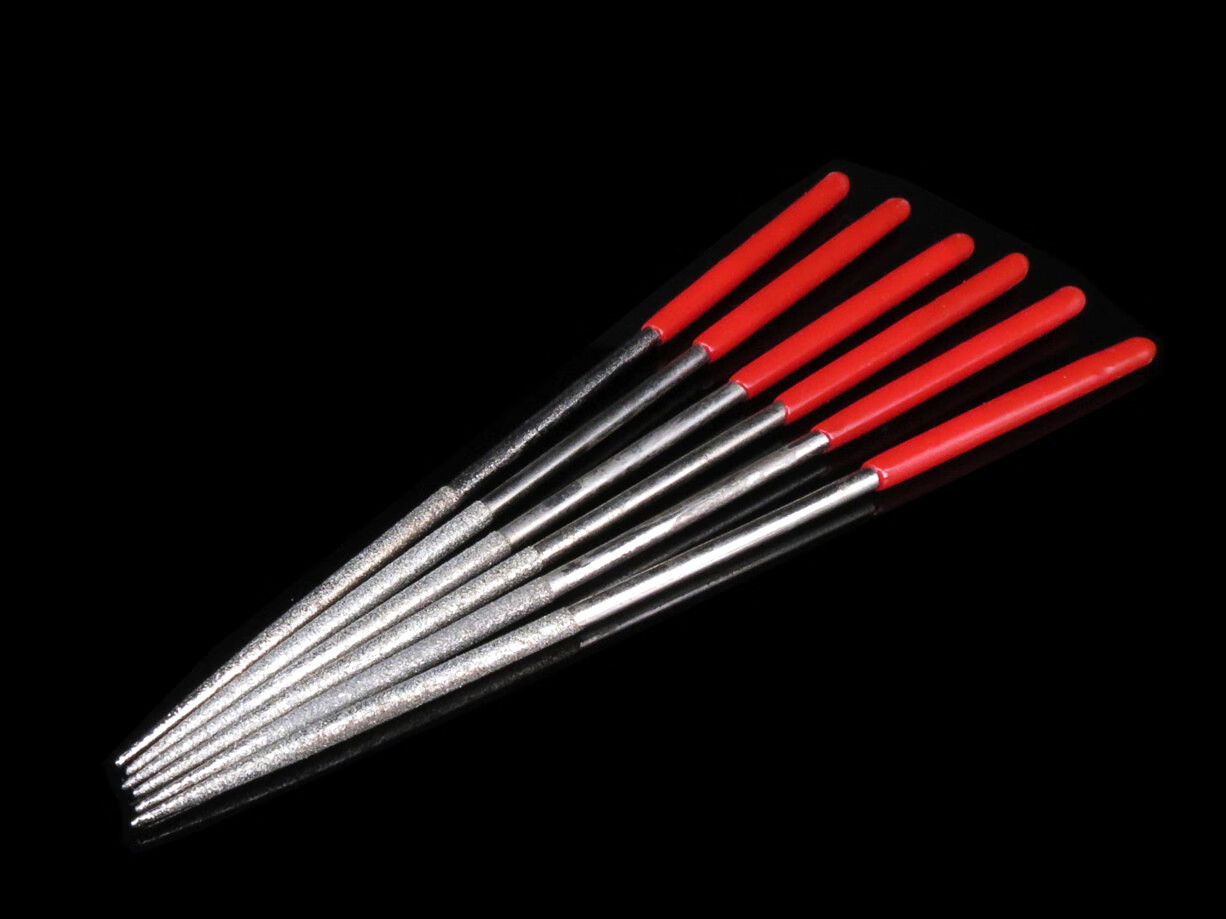 锉刀金刚石圆挫刀文玩小平板整形锉玉石蜜蜡绿松石打磨工具 平板锉【3