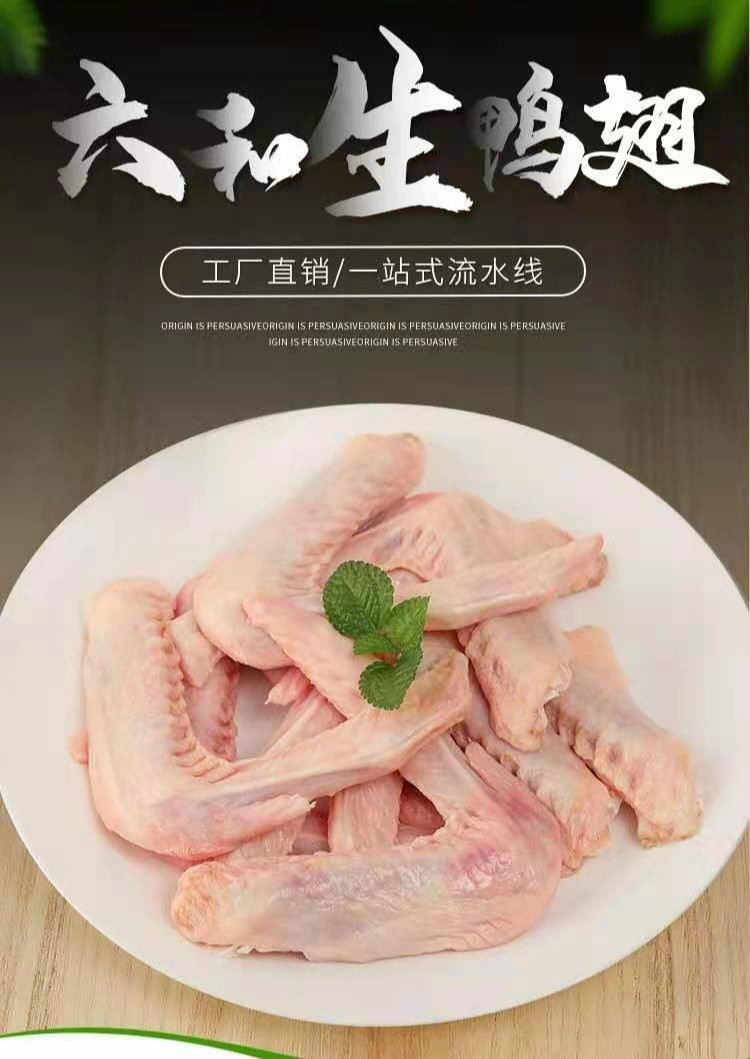 精选鲜鸭翅冷冻新鲜鸭翅鸭货火锅烧烤卤味食材批发二节鸭翅膀 顺鑫贝