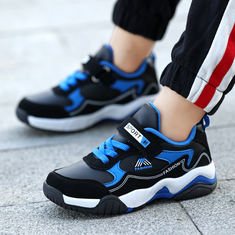 男童鞋子运动鞋2020新款春款防滑5小男孩鞋子7-9岁儿童鞋12春季15 黑