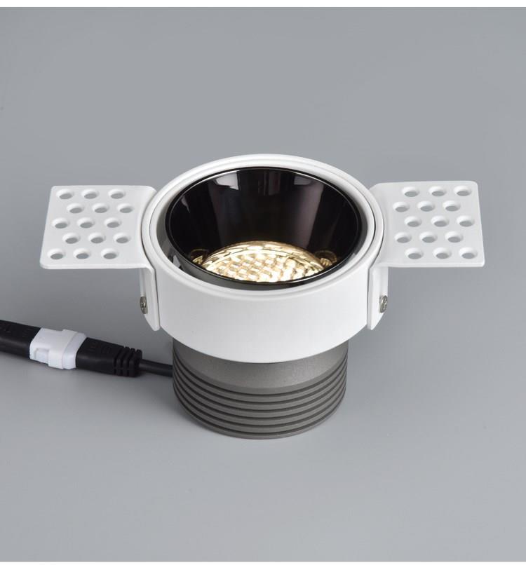 日本(shixiang)矢向无边框暗藏嵌入式可调预埋件筒灯射灯隐藏式无主灯