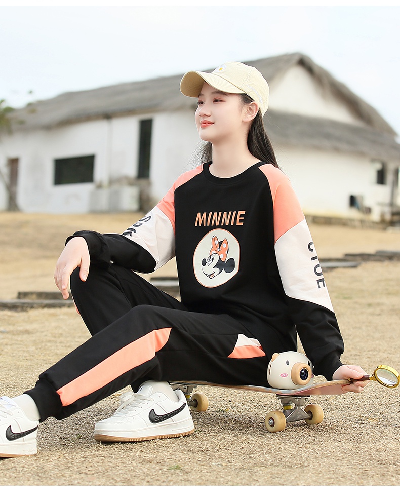 少女初中高中学生卫衣青少年女生秋装送女儿大童女装2021年新款韩版